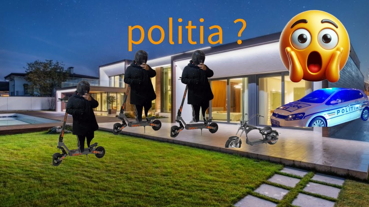 drifturi cu scuterul electric..... si alergat de politie??