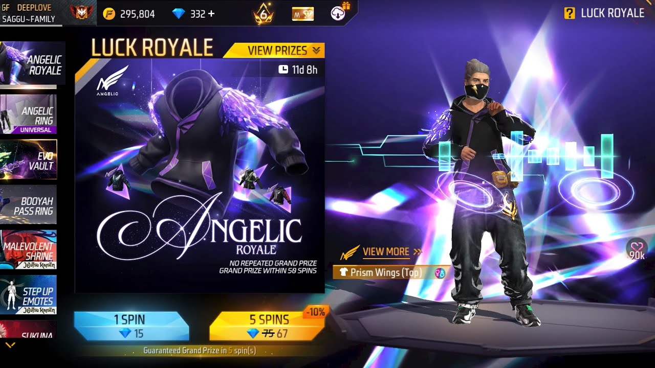 Angelic Royale Event Free Fire Angelic RoyaleEvent Unlock |FF New Event Today Free Fire New Event 