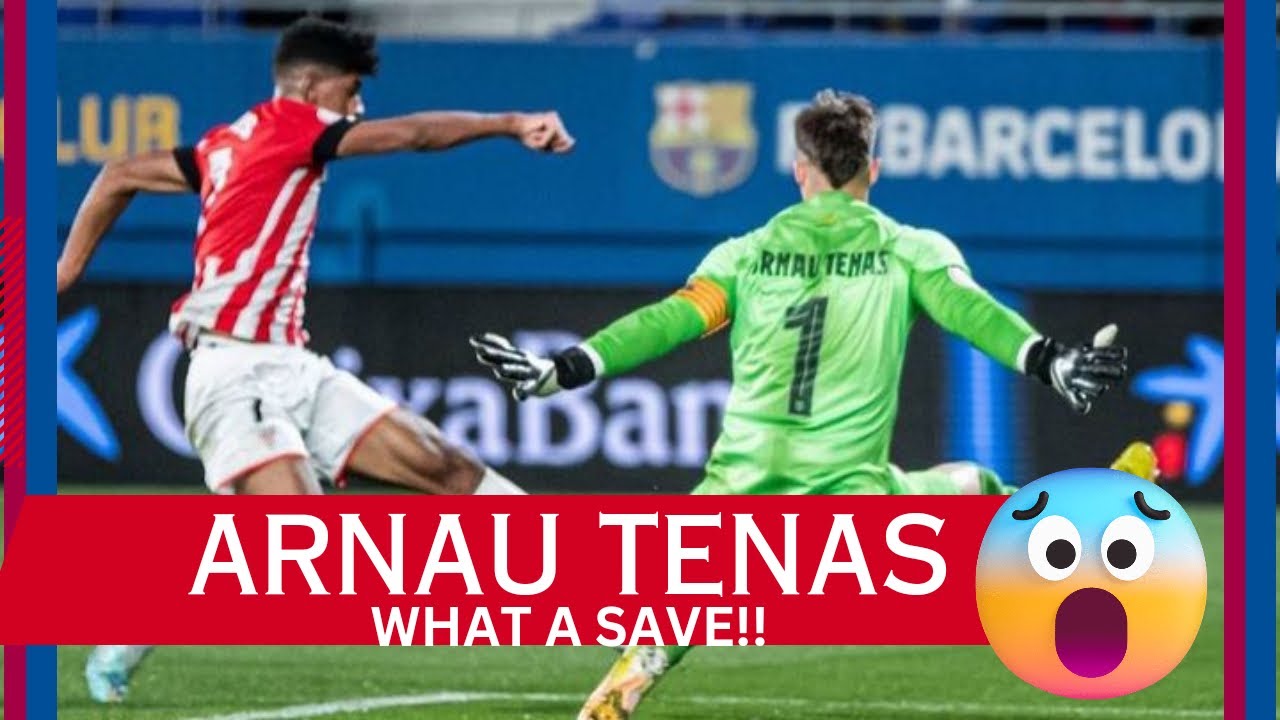 Arnau Tenas vs SD Logro&ntilde;&eacute;s─SAVES || FC BARCELONA