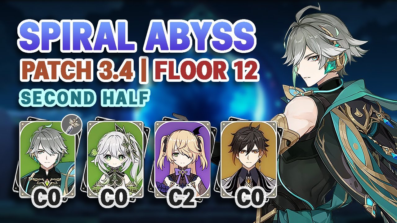 Alhaitham Spread | Genshin Impact 3.4 Spiral Abyss Floor 12 Second Half