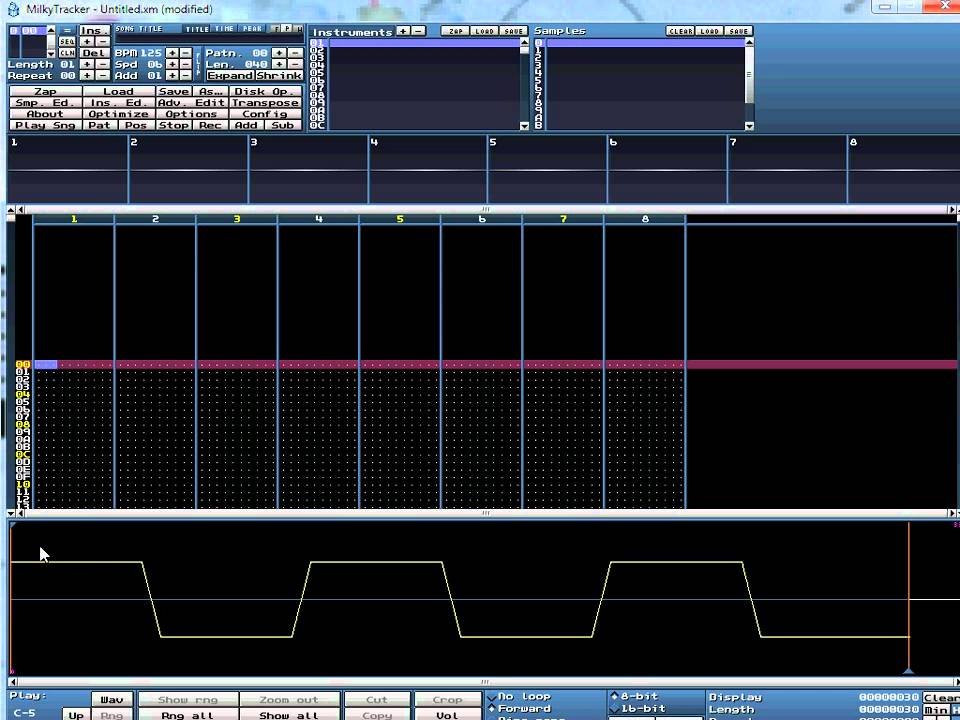 Milkytracker Tutorial (with voice) Part 1
