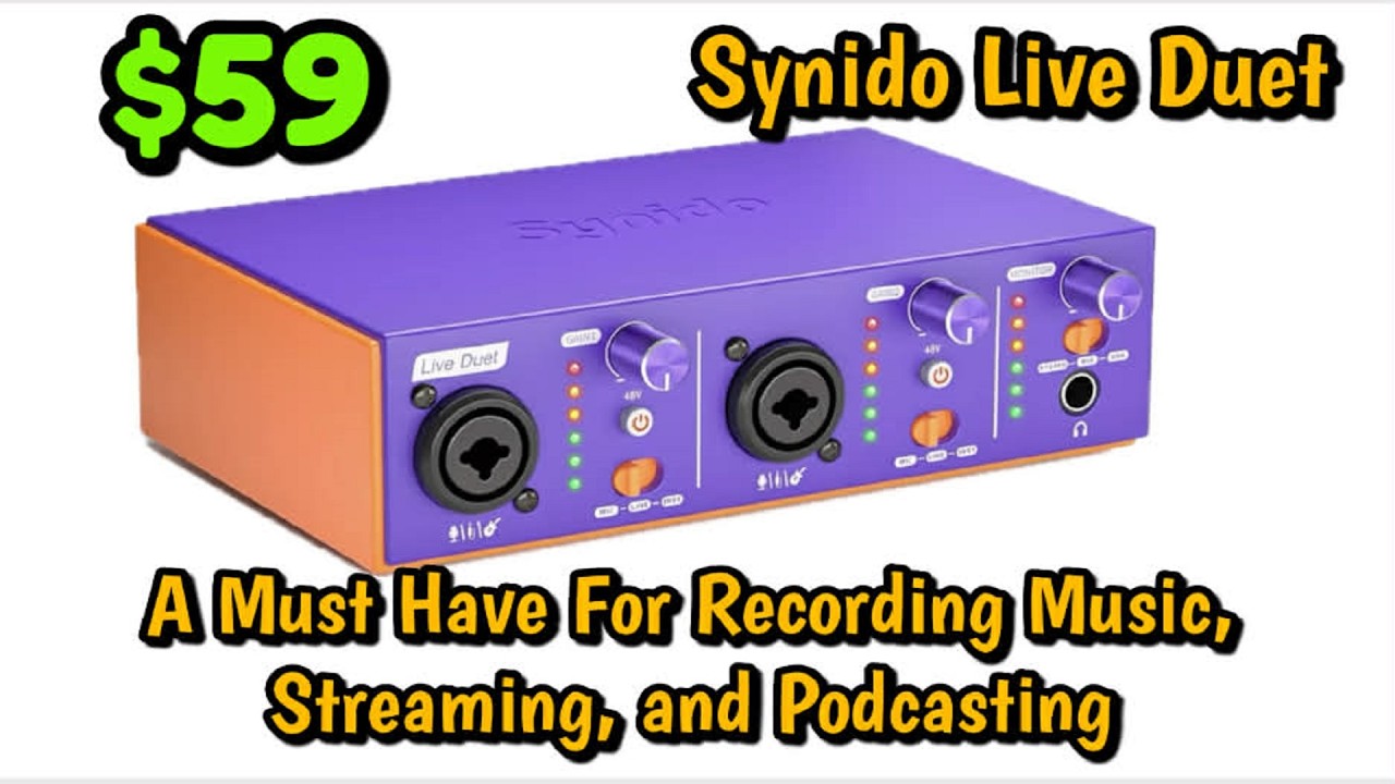 The Synido Live Duet Could Be The Best Guitar Interface For Recording And Live Videos!!