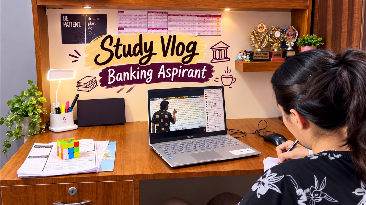 Study Vlog📚 ||SBI PO Exam|| Banking Aspirant 