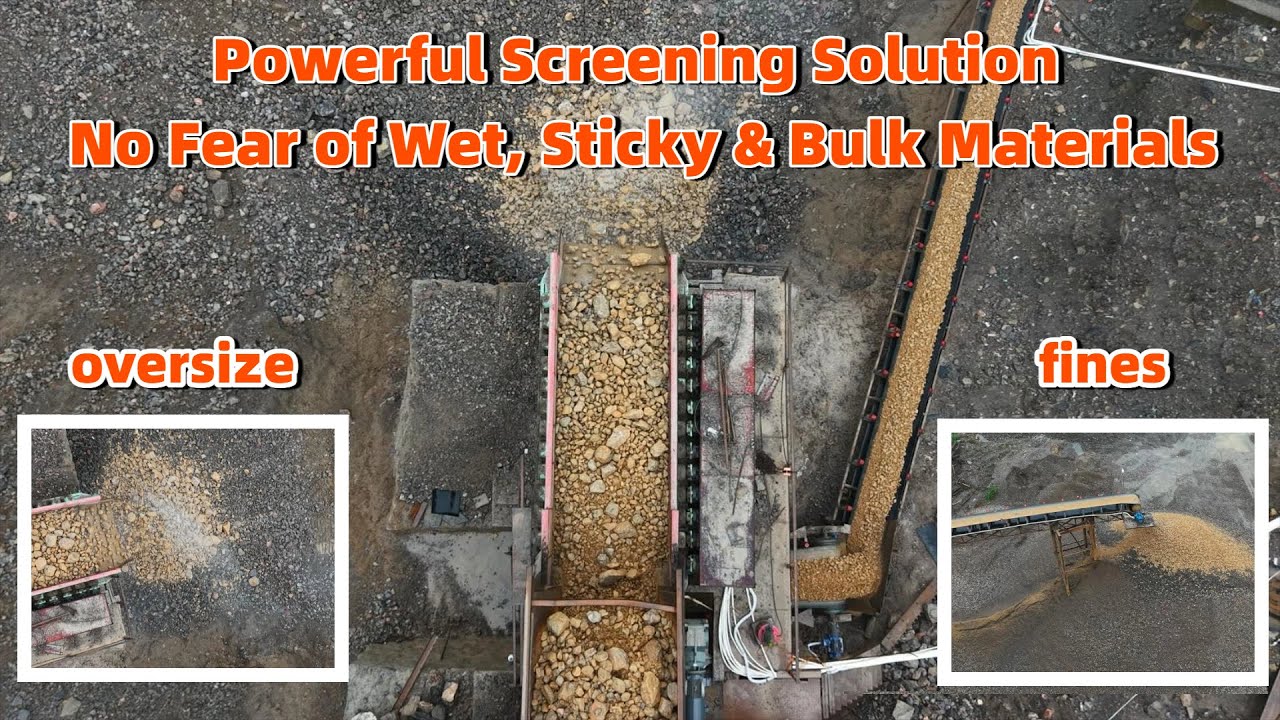 Roller Screen for Limestone | Efficient Screening of Wet, Sticky & Bulk Materials /wobbler feeder