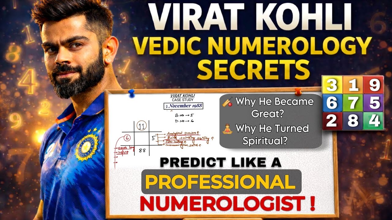 VIRAT KOHLI Date Of Birth Analysis | CASE STUDY | ADVANCE VEDIC NUMEROLOGY | Detailed Explanation 