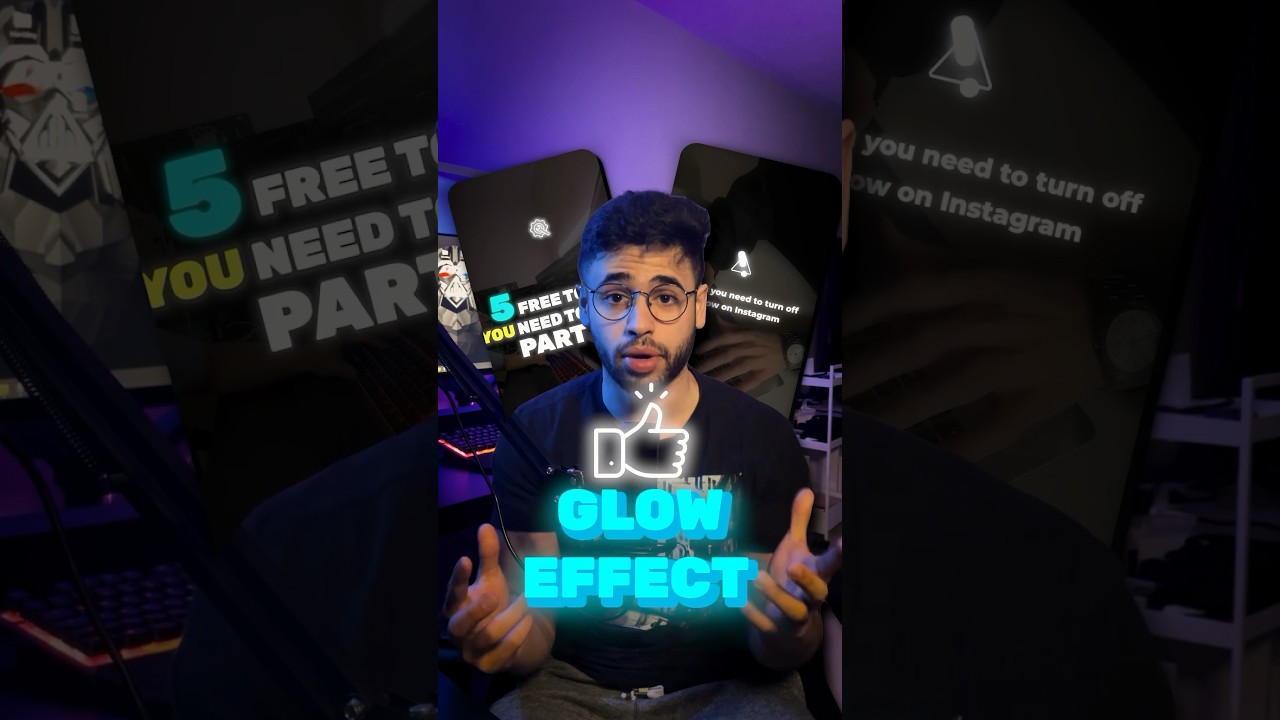 Animated icon glow effect tutorial #videoediting #tutorial #gloweffect