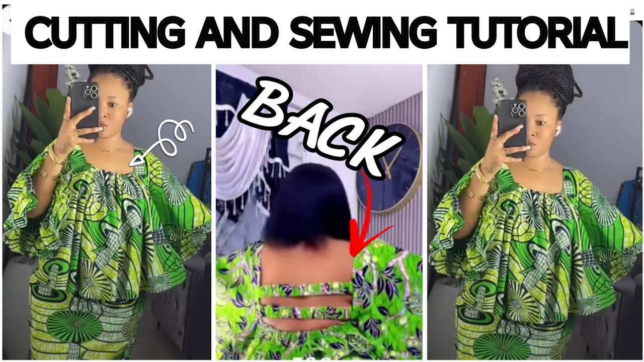 How To Cut and Sew a Flare Top with Pleated Neckline