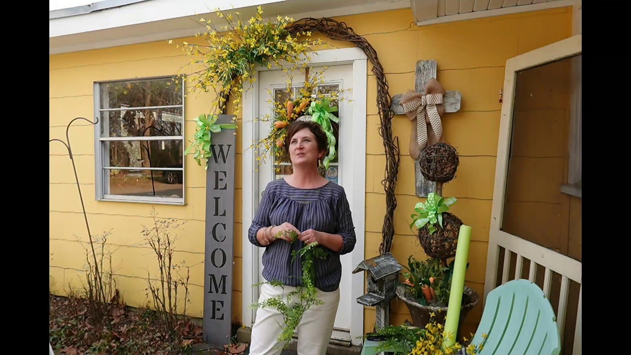 Decorating my Easter Door Arch - LIVE