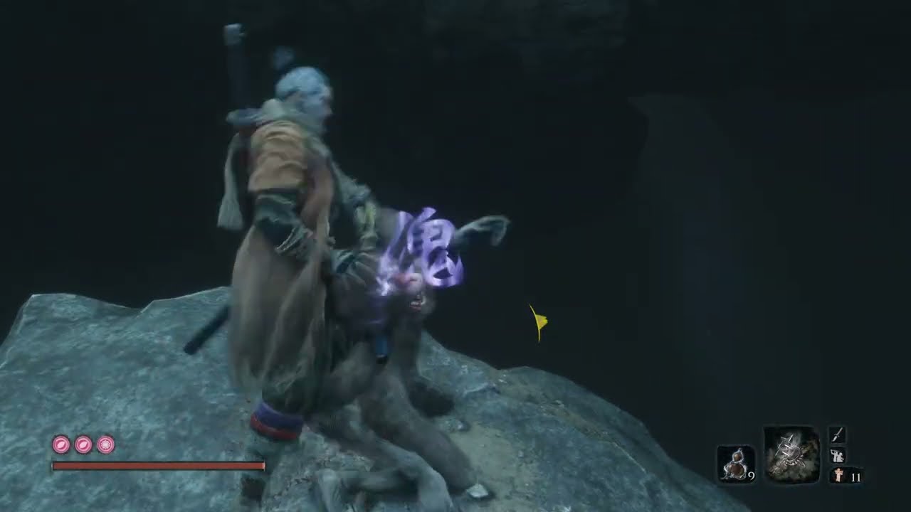 Sekiro: Shadows Die Twice - Giant Snake in the cave how to get past