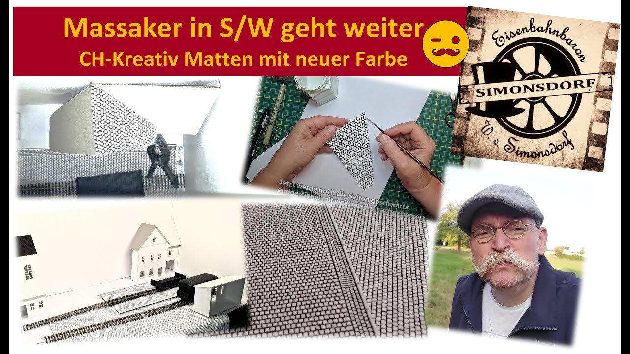 Weiße Dächer und Pflaster... das Farbenmassaker geht weiter, die armen CH-Kreativ Matten ;-)