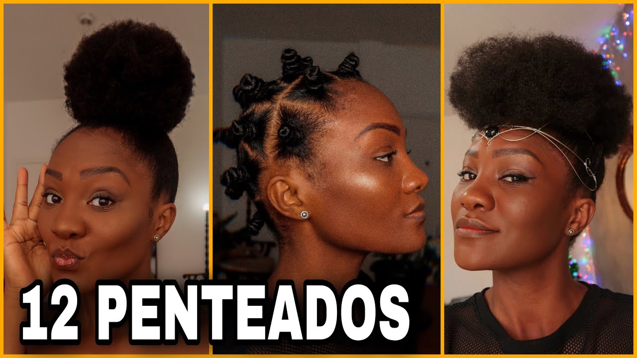 COMPILADO DE PENTEADOS PARA CABELO CRESPO