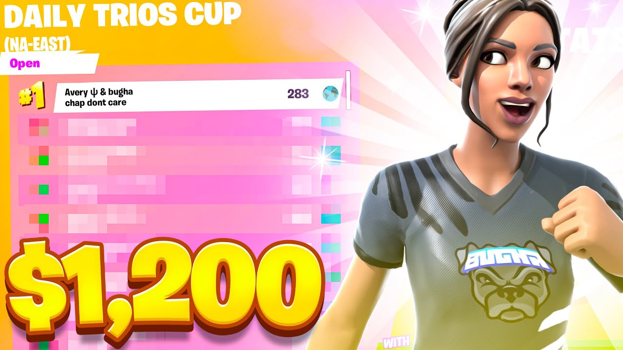 We Placed FIRST in the Daily Trios Cup! ($1,200) | Bugha