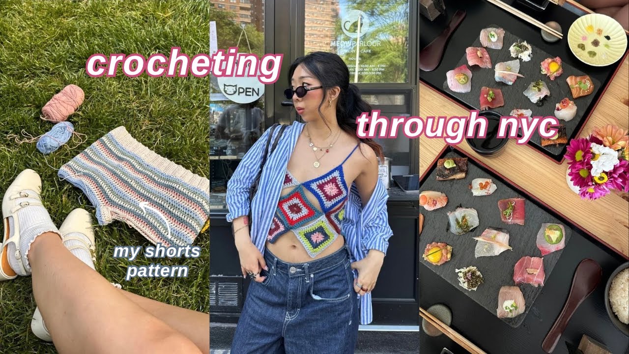 crochet diaries: eating my way through nyc with my sister (we met harry potter!)