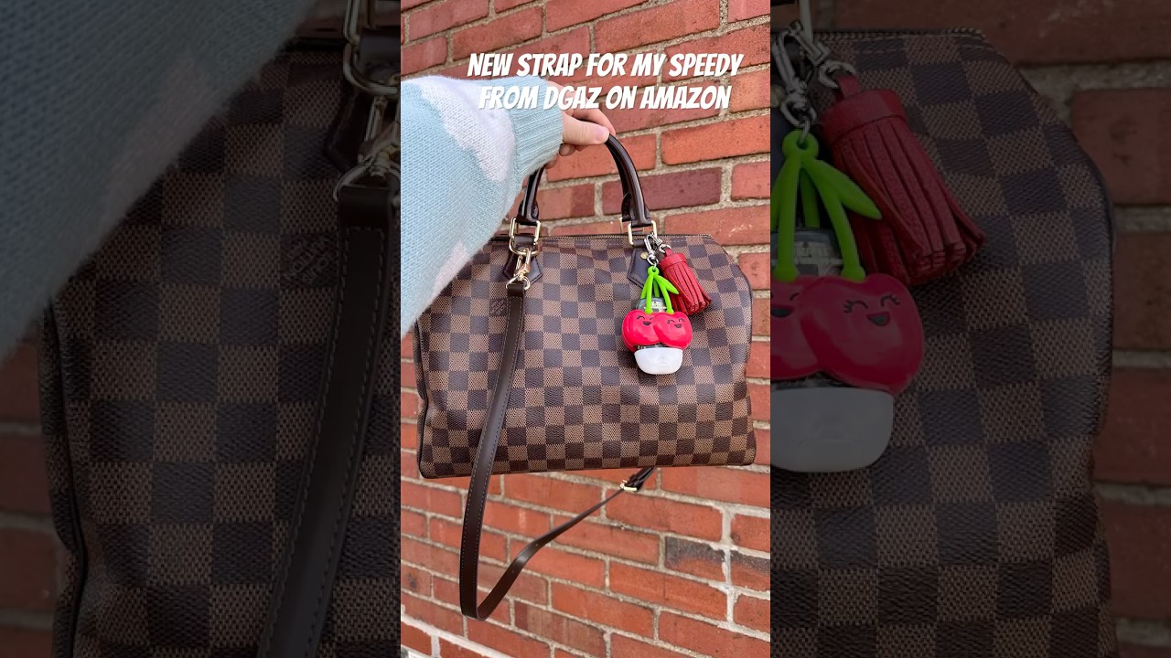 New strap for my Louis Vuitton damier ebene speedy 30 from DGAZ. Comment for link 