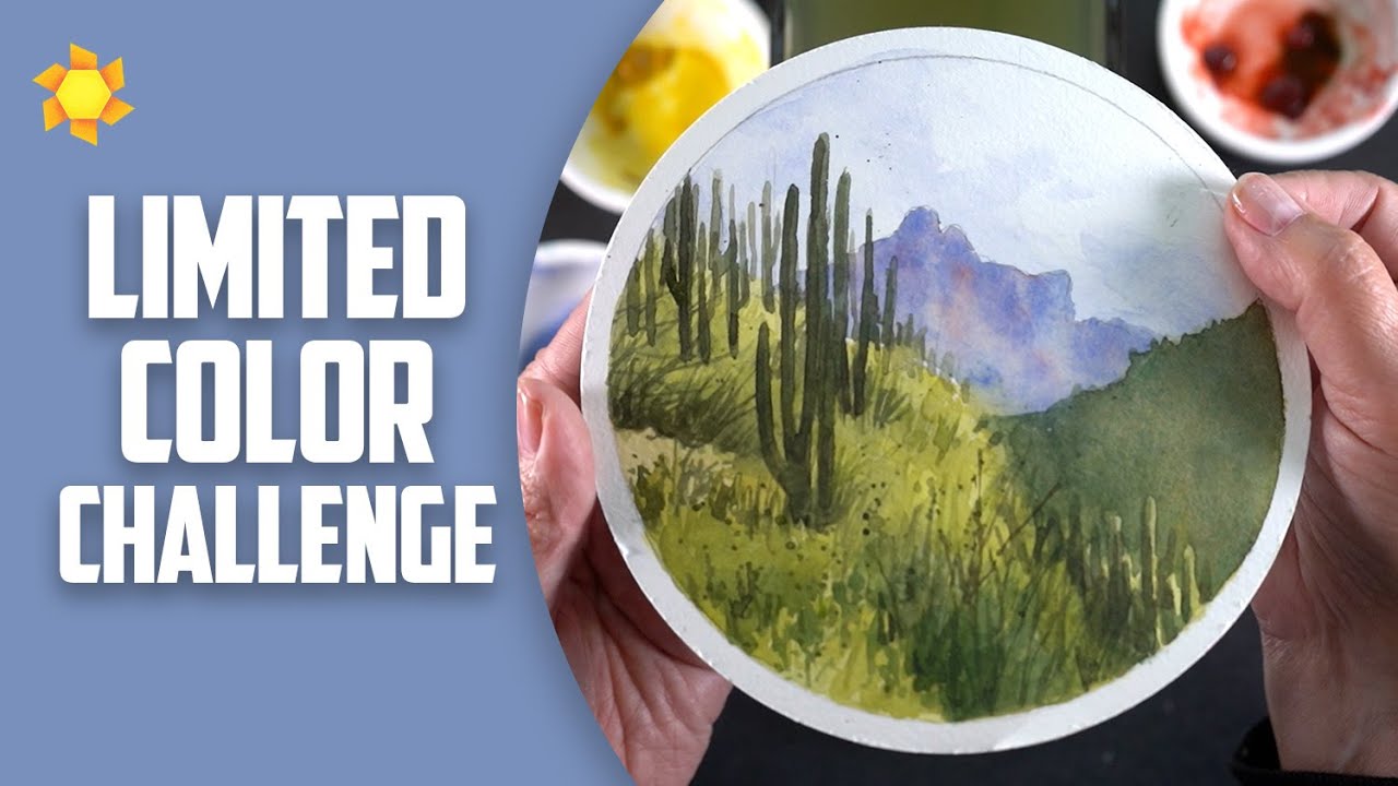 LIMITED COLOR CHALLENGE | southwest watercolor