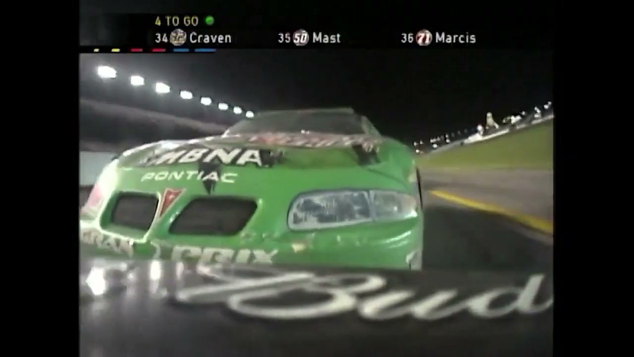 Benny Parsons and Allen Bestwick call finals laps of 2001 Pepsi 400 at Daytona