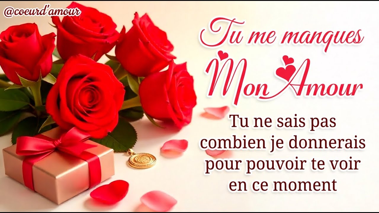 Amour, ouvre cette vidéo… ❤️ je voulais te dire quelque chose de beau parce que tu me manques