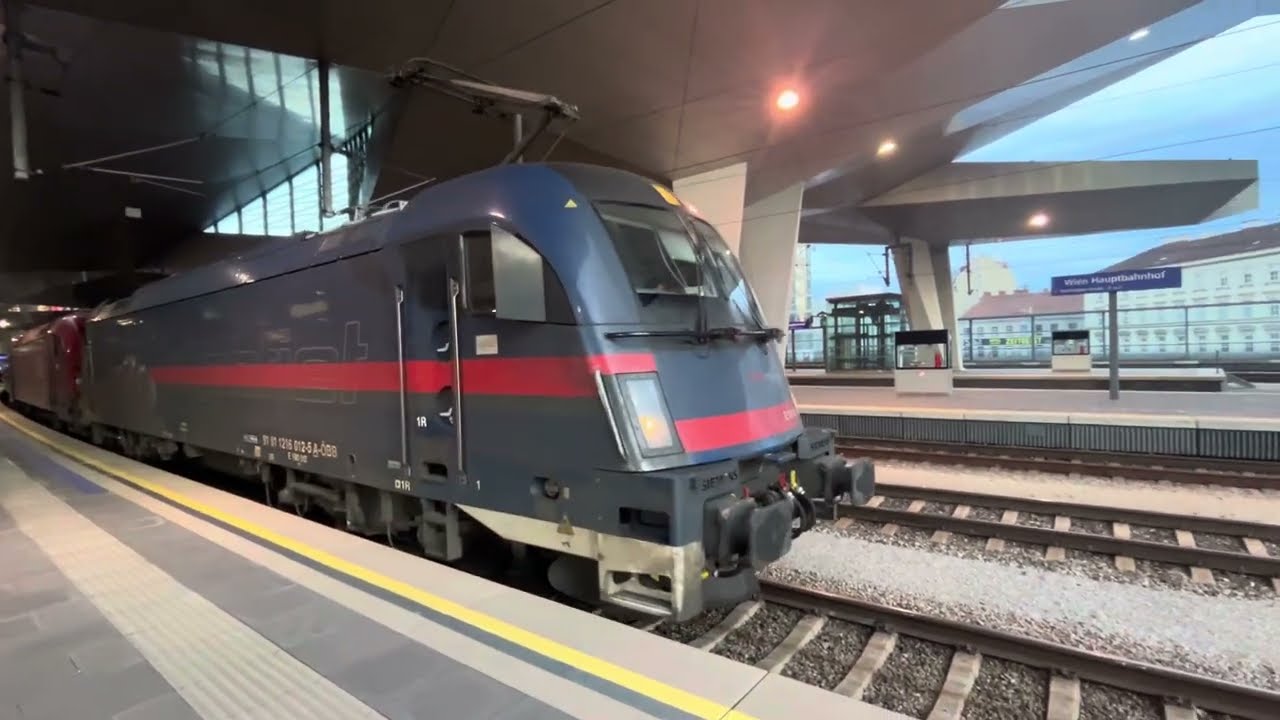 2025.04.05. Wien Hauptbahnhofról induló Nightjet Rómába
