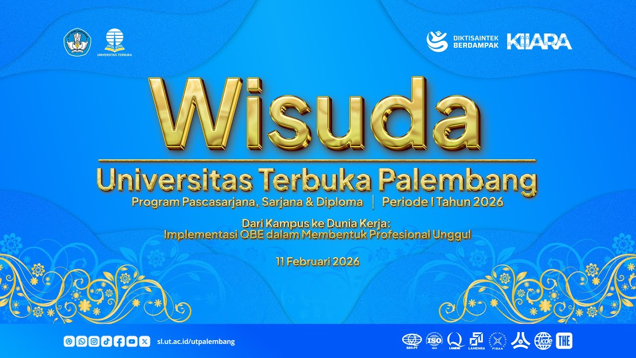 Wisuda Daerah Periode I Tahun 2026 Universitas Terbuka Palembang