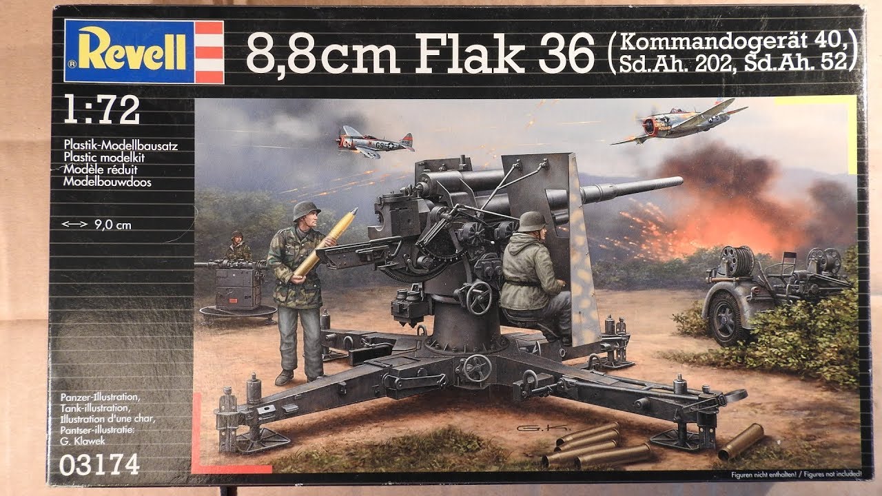 Unboxing FlaK 36 mit Kommandogerät 40 von Revell in 1:72