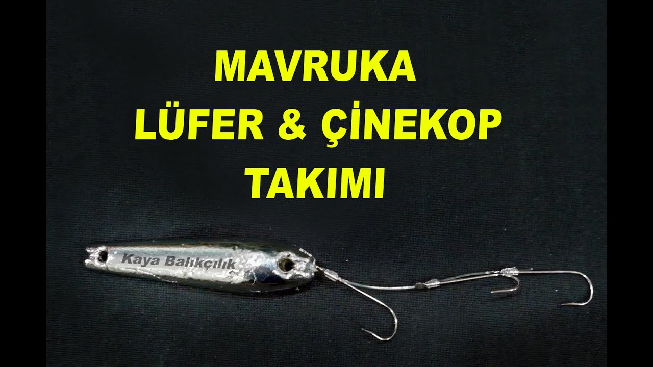 Mavruka ( LÜFER TAKIMI ) nasıl bağlanır ağır çekim.  How to tie the Mavika Bluefish team.
