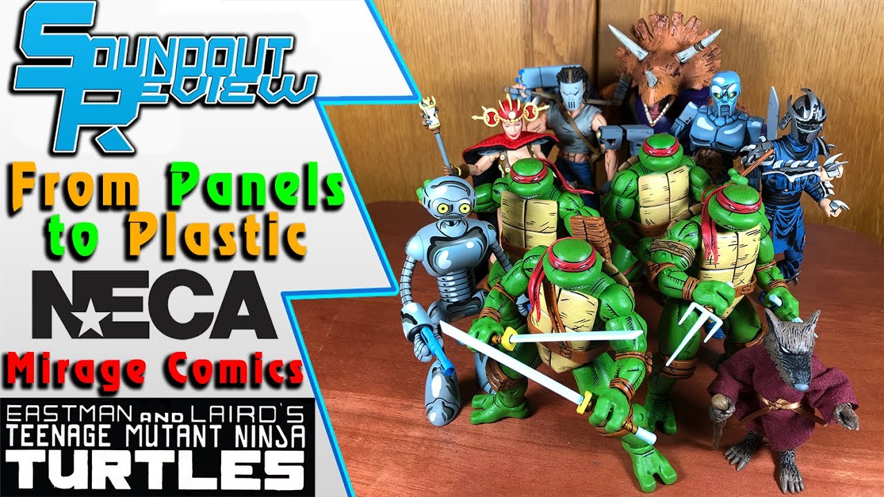 NECA Mirage Comics Teenage Mutant Ninja Turtles: From Panels to Plastic - 4 Pack & More![Soundout12]