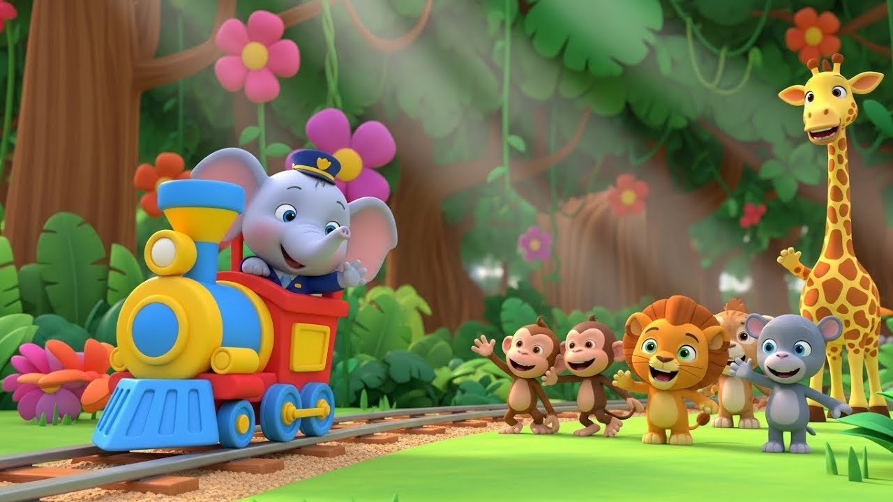 Choo Choo Train Adventure | kids nursery rhymes | Baby Song, Train Cartoon 🚂