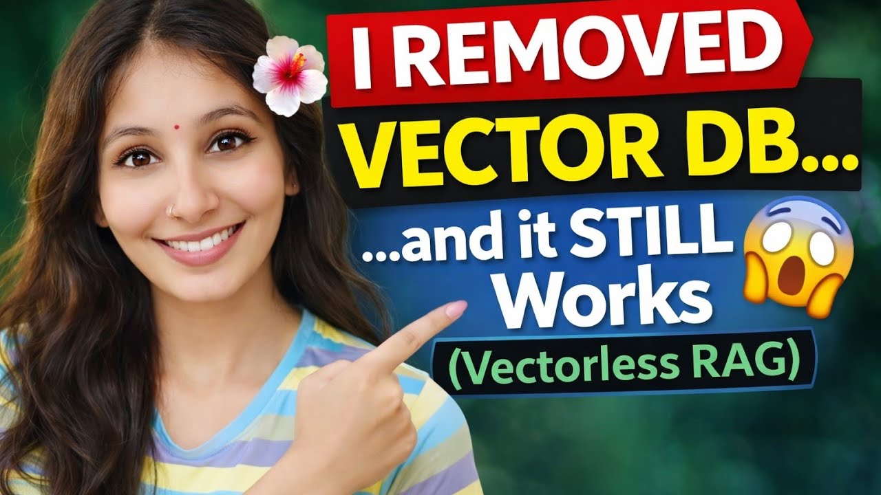 I Removed Vector DB&hellip; and it STILL Works 🤯 (Vectorless RAG)