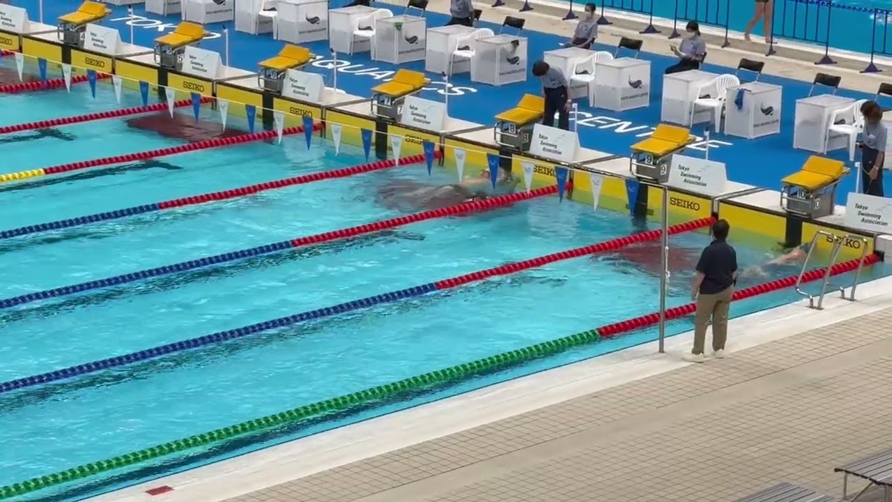 20251215 東京都マスターズ水泳選手権大会(50m) 400m個人メドレー8レーン　白キャップ