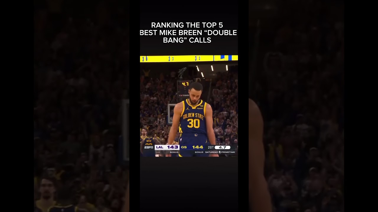 Ranking The Top 5 Best Mike Breen Double Bang Calls! #shorts #nba