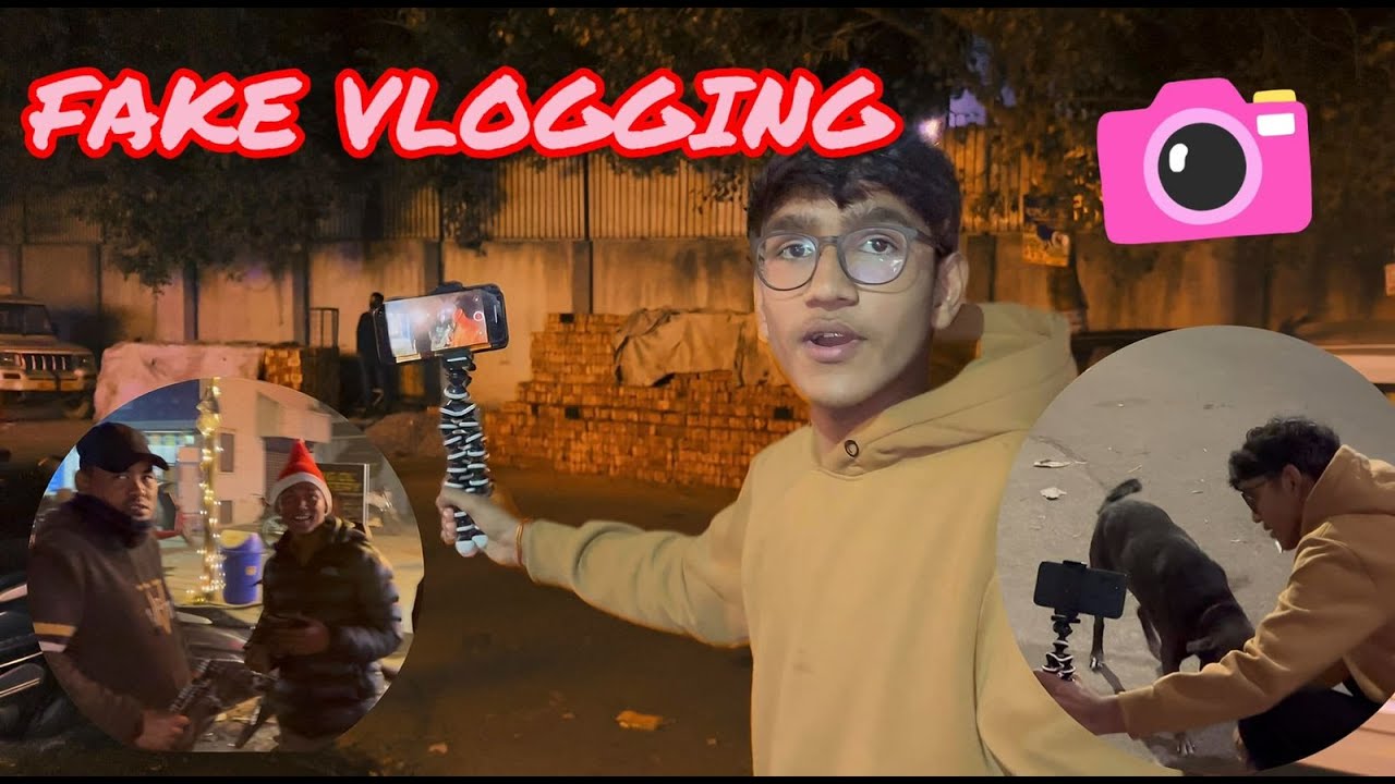 DOING FAKE VLOGING🎦 | RANDOMS CRAZY REACTION😂