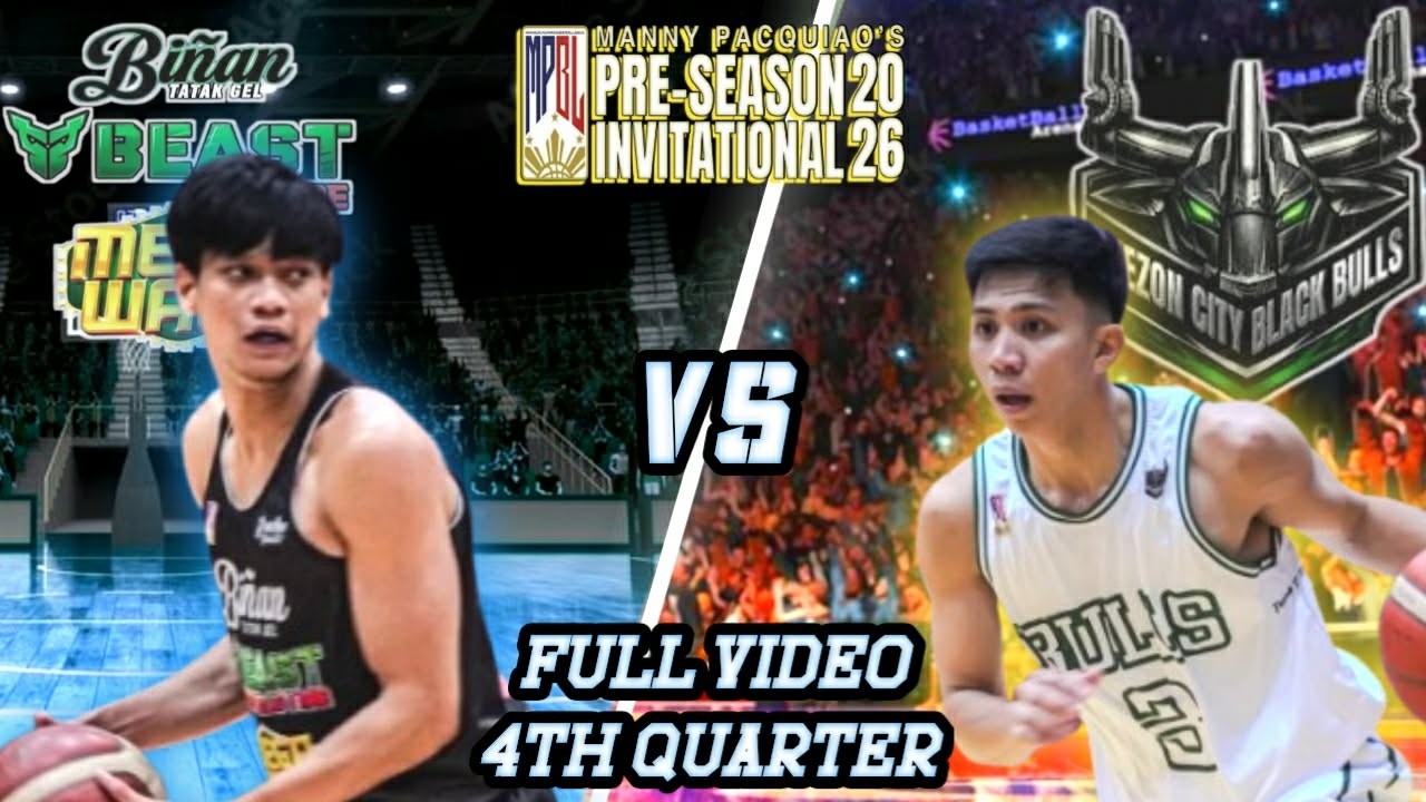 MPBL 2026 PRE-SEASON FULLVIDEO 4TH QUARTER | BIÑAN vs QUEZON CITY (FEBRUARY 21, 2026)