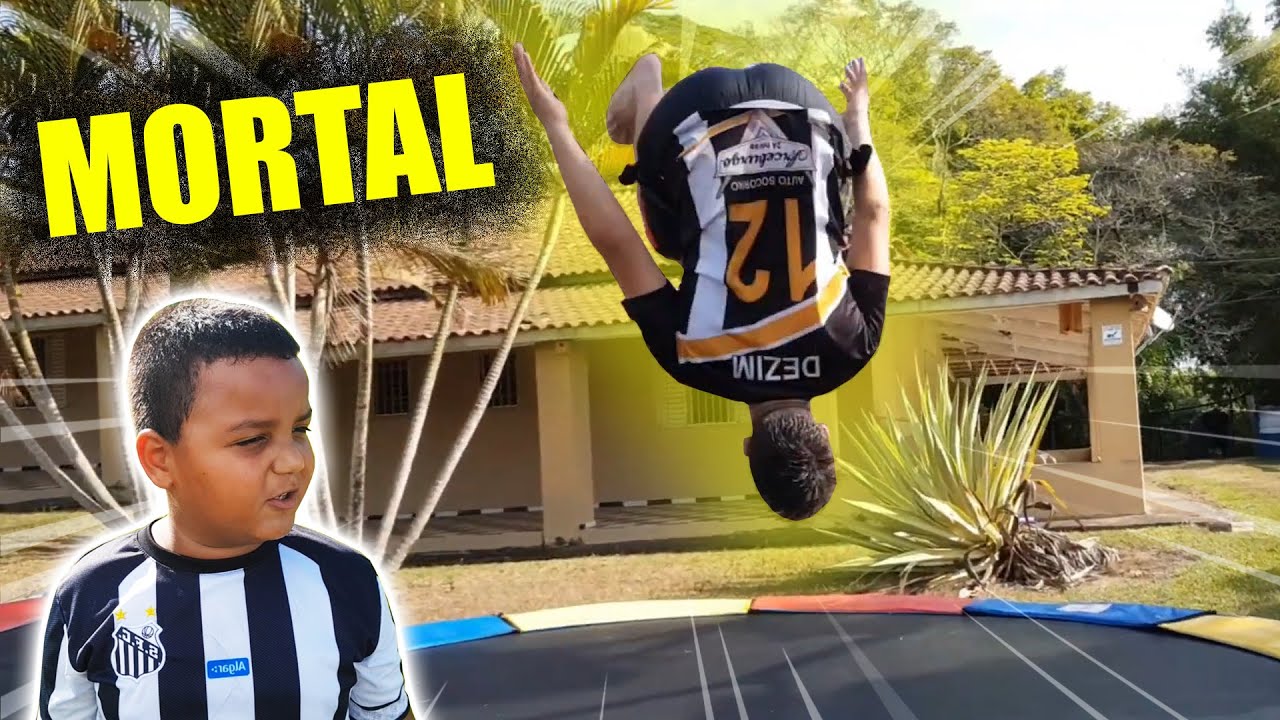 DESAFIO DE MORTAL NA CAMA ELASTICA #DESAFIOS