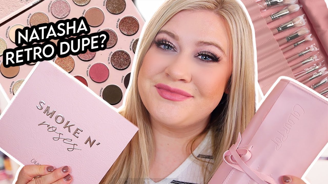 COLOURPOP SMOKE N' ROSES PALETTE REVIEW + 2 LOOKS