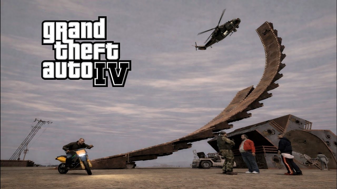 GTA IV (PC) - MP Free Mode - Stunts Part 1  HD