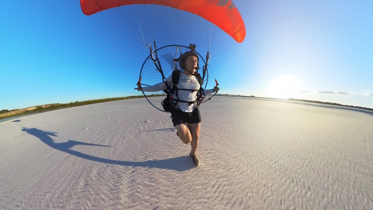Landing In a Quarry on My Paramotor.