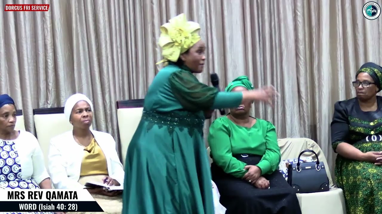 Mrs Rev Qamata sharing the Word from Isiah 40: 28 'Have you never heard? Have you never understood?'