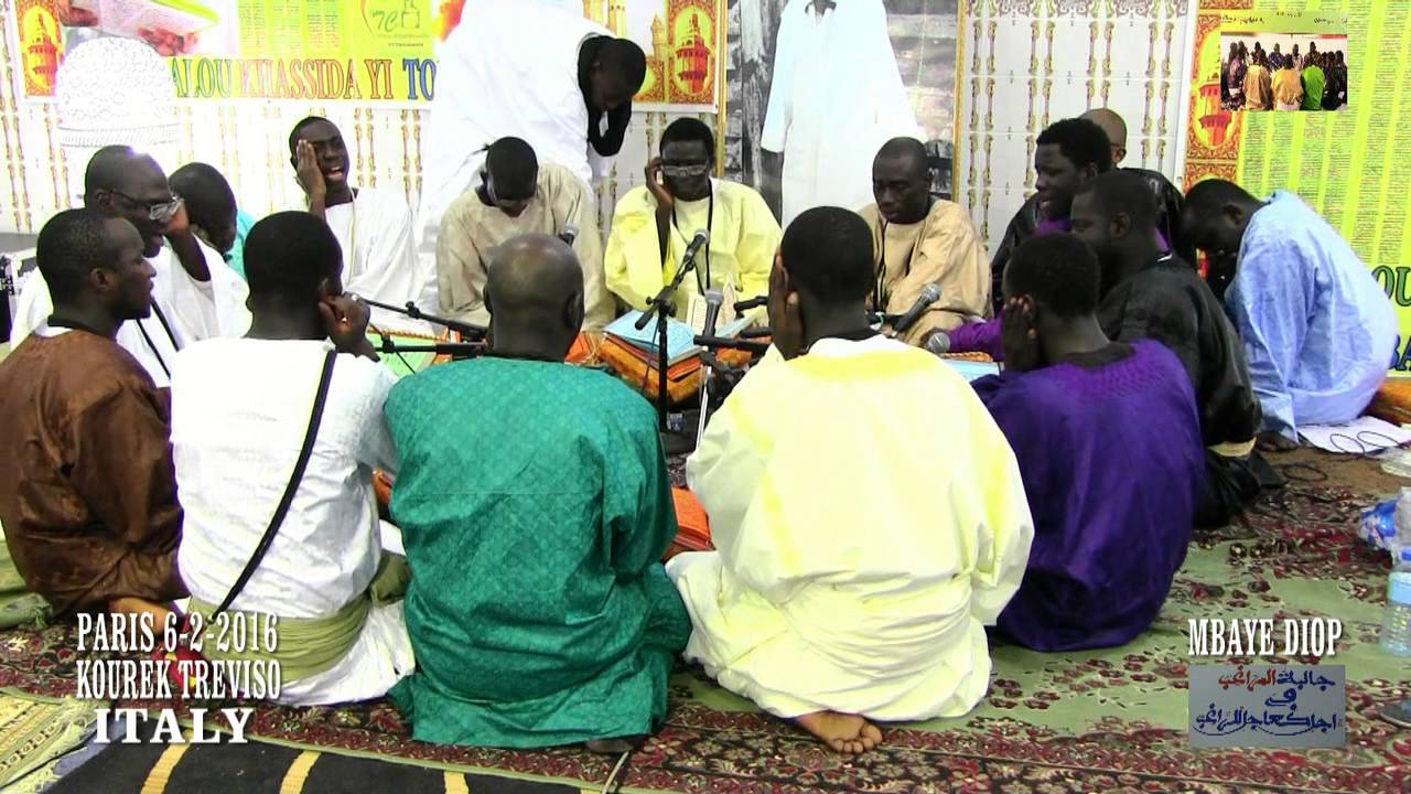 bissou khassida yi a paris  2016  kourel bu touba treviso italy