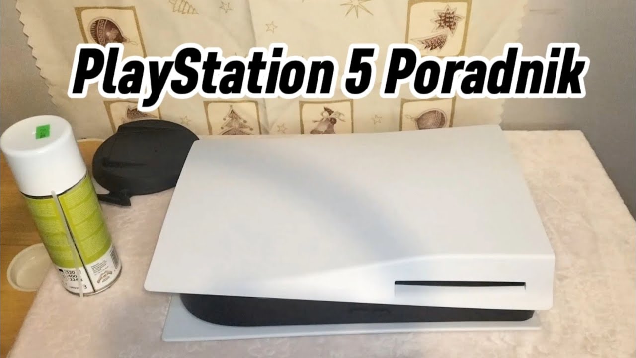 PlayStation 5 Poradnik obudowa, sprężone powietrze, piano black