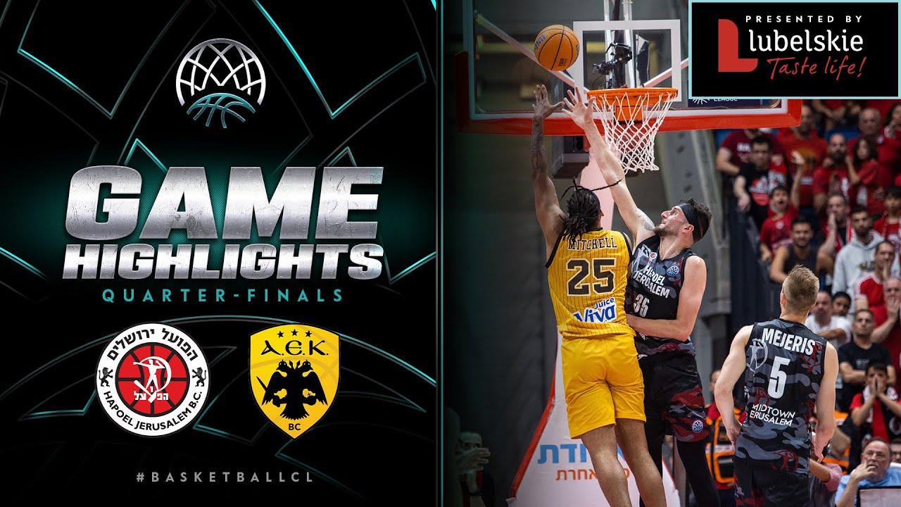 Hapoel Jerusalem v AEK | Quarter Finals Game 3 | Highlights - Basketball Champions League 2022/23