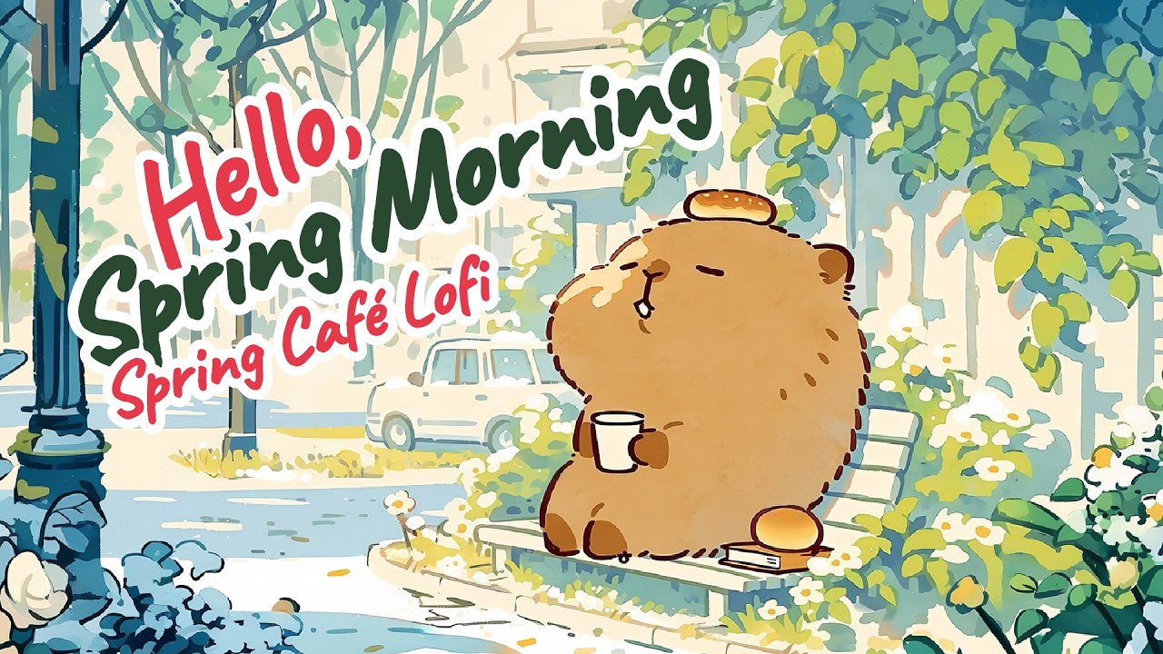 Hello, Spring Morning ☀️ | Capy’s Spring Café Lofi for Focus, Work & Relax
