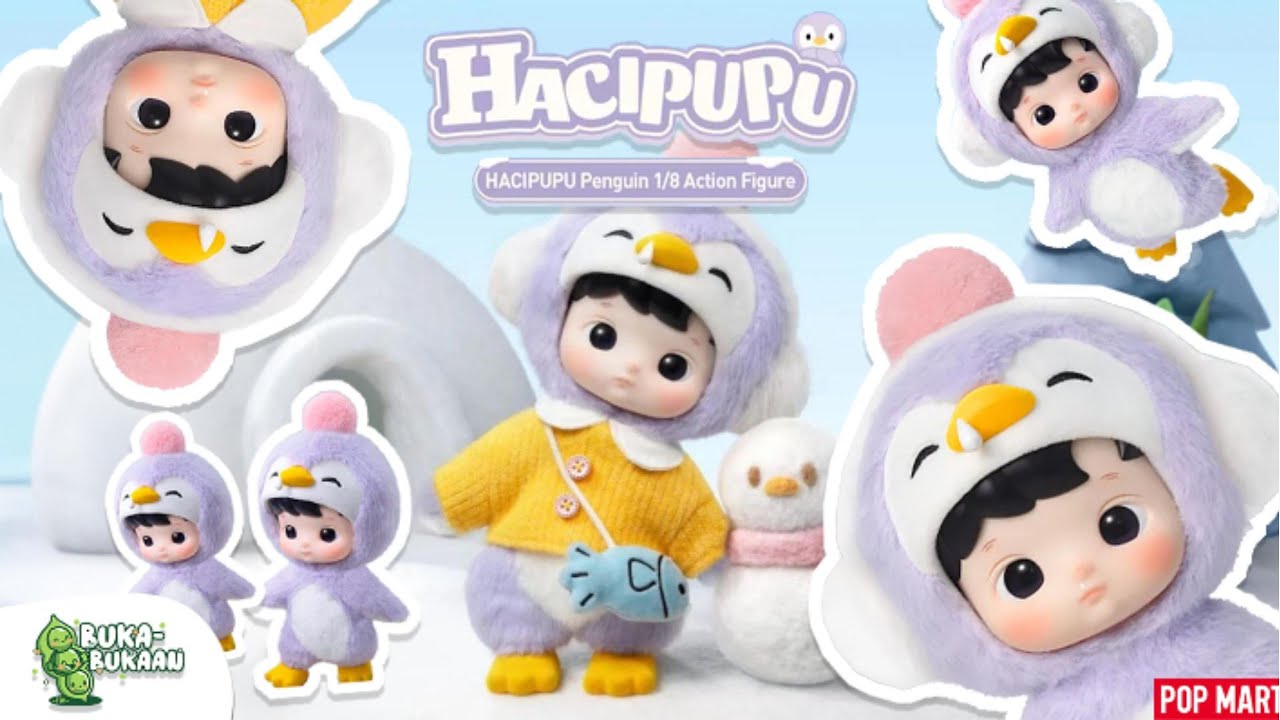 Unboxing PopMart Hacipupu Penguin 1/8 Action Figure! 🐧