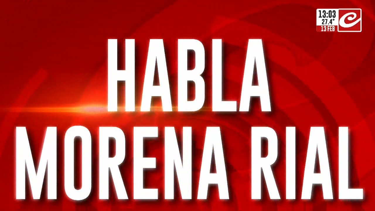 Habló Morena Rial :  