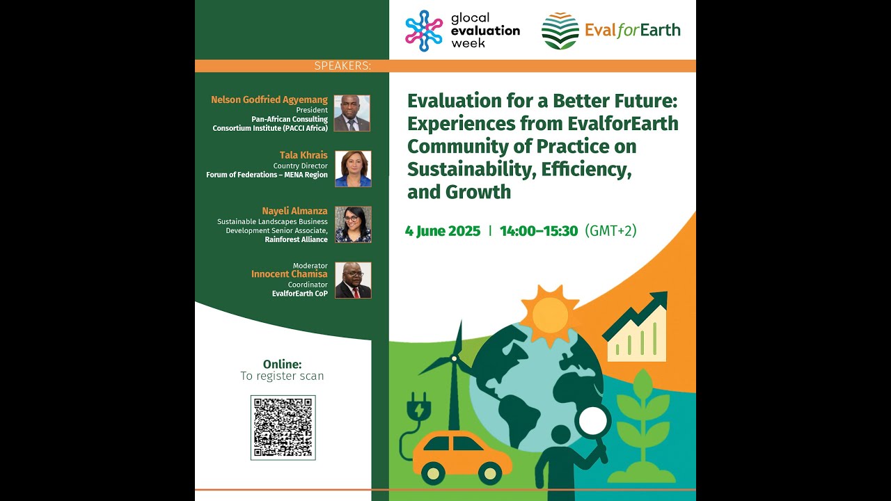 EvalforEarth CoP Webinar gLOCAL2025: Evaluation for a Better Future: Experiences from the CoP