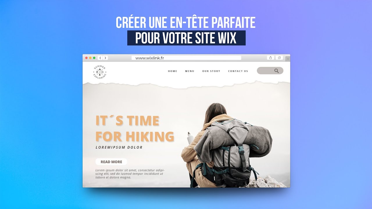 Tuto Wix : Comment créer un header pour son site web