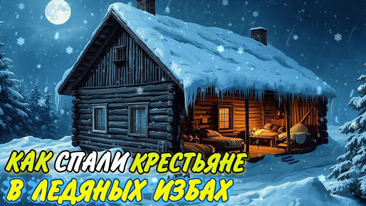 Деревянные избы 19 века: Как спали русские Крестьяне зимой 🌛 Лекция для сна