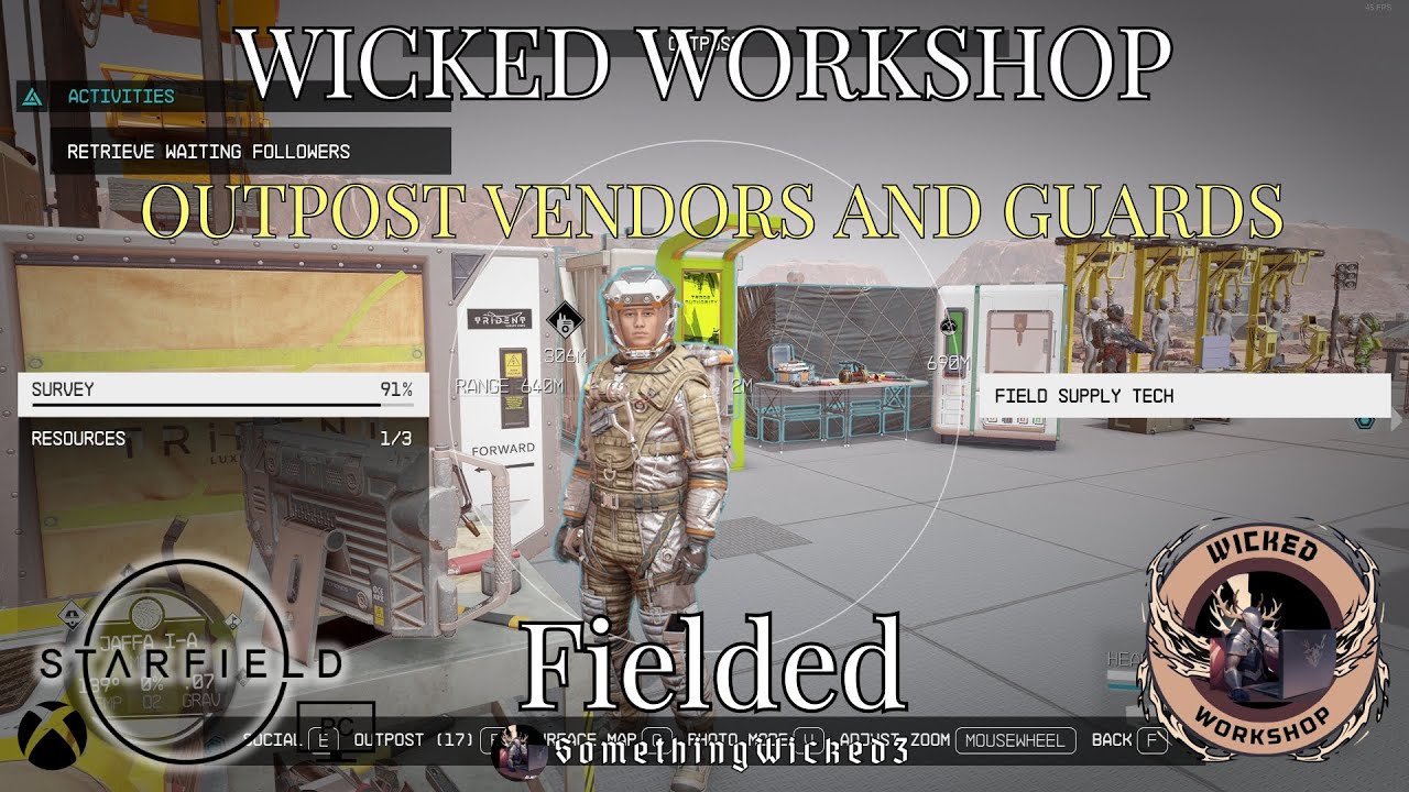 Starfield Mods Fielded - Buildable Outpost Vendors and Guards, Brand New Landing Pad Model and more!