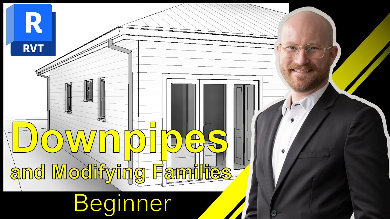 Revit Downpipes and How to Modify Families - Ep 14 Beginner