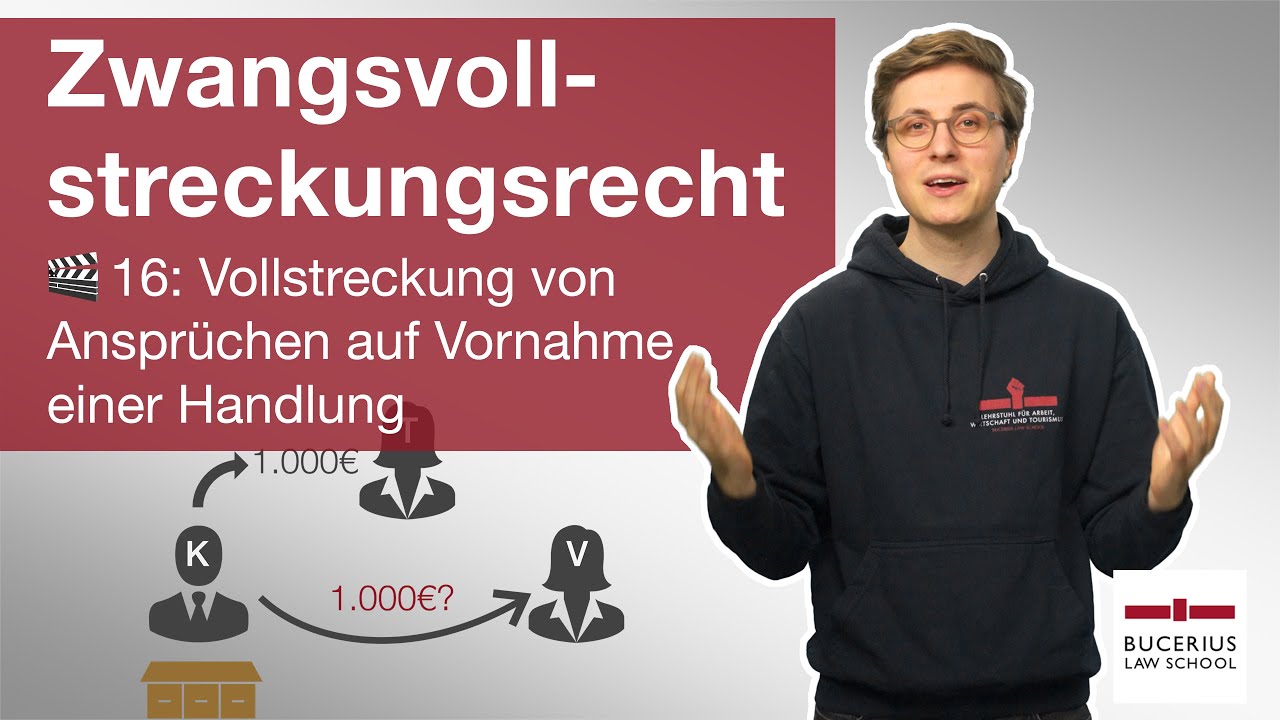 🟩 Vollstreckung von Anspr&uuml;chen auf Vornahme einer Handlung | 🎬 16 | ZPO-Zwangsvollstreckungsrecht