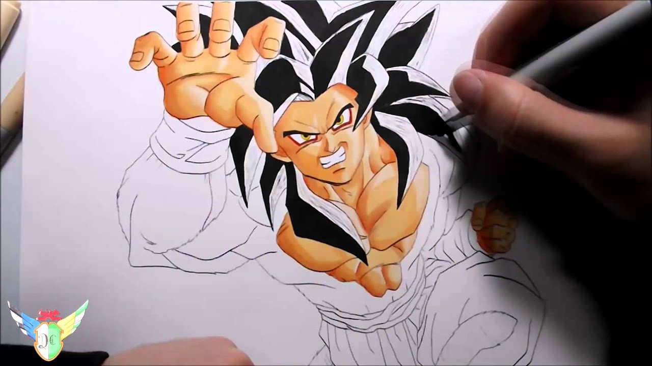 Speed draw Goku Ssj4 孫 悟空